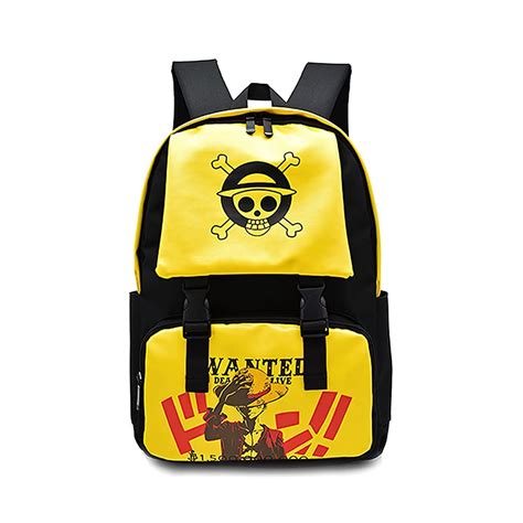 Buy QjQj ONE PIECE Luffy Trafalgar Law Anime School Bag Laptop Bag ...