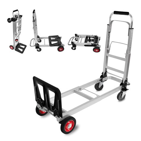 3 in 1 Aluminum Hand Truck Dolly Convertible Heavy Duty 460lbs Capacity ...