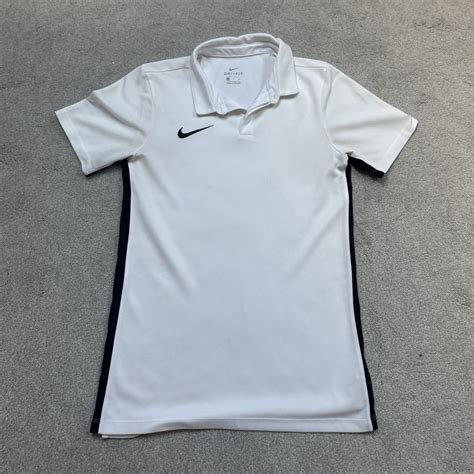 Nike mens dri fit white golf polo shirt #nikemens... - Depop