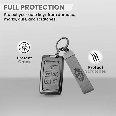 Metal Leather key cover for Land Rover Compatibility Range Rover, Jagu ...