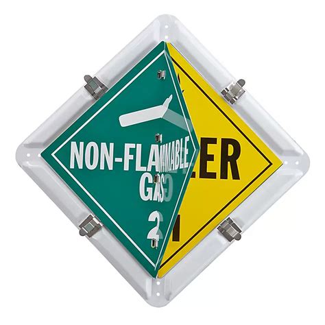 Flip-File D.O.T. Placard - 8 Legend H-55 - ULINE