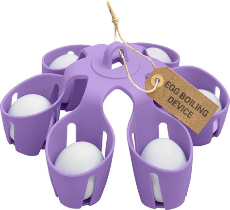 Amazon.com: TheEggDropper Silicone Egg Boiling Gadget, Cooks 6 Eggs at ...