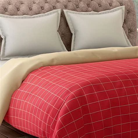 Buy PORTICO Havelock Red Printed Cotton King Duvet Cover - 229x274cm ...