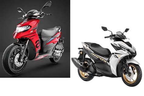 Yamaha Aerox 155 vs Aprilia SR 160: Two mid-range scooters compared on ...