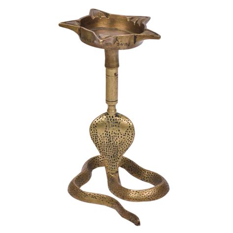 Hand Crafted Brass Cobra Snake Oil Lamp