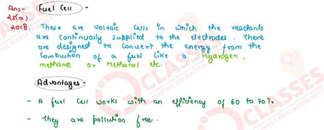Class 12 CBSE Chemistry Mostlikely QuestionBank Chapter Electrochemistry