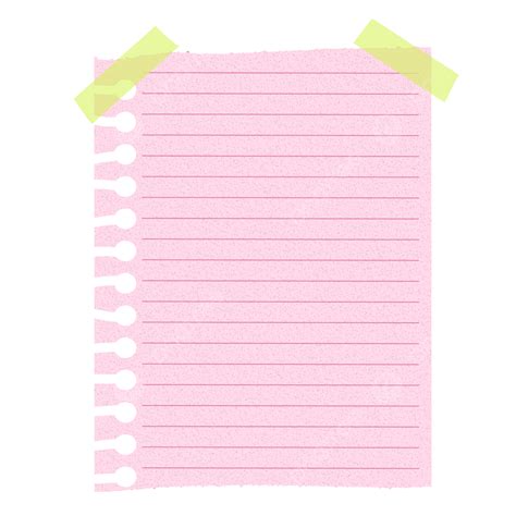 Blank Paper Clip Art, Pink Paper, Striped Paper, Note PNG Transparent ...