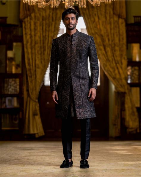 Shop for black sherwani set for men online India