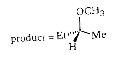The back side attack on -- bromobutan by methoxide `(CH_(3)O ...