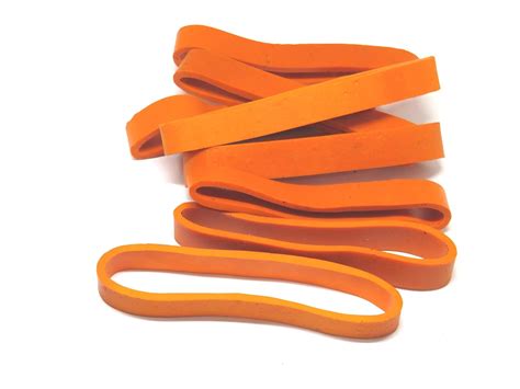 IMPRINT 9 MM Wide Orange 9 cm Long Rubber Bands, Big, Large, Extra ...