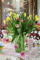 Image result for Vintage Easter Crepe Paper Bunnies and Tulips
