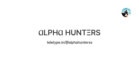 ⱭLPHⱭ HUNTΞRS — Teletype
