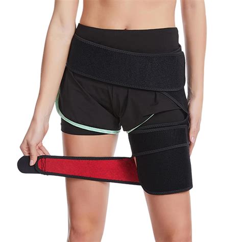 ZephyrPaws Hip Brace & Groin Support Bandage, Adjustable Compression Wrap For Hip, Pulled ...