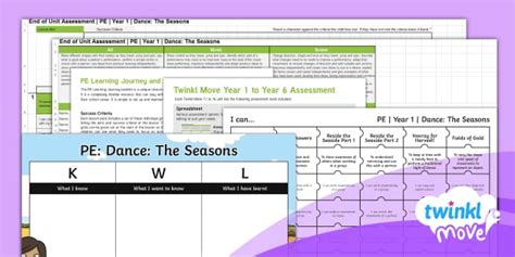 👉 The Seasons Assessment Pack - Y1 PE Dance Lesson