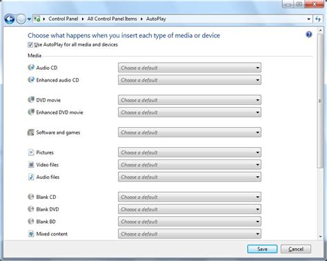 Image result for Control Panel Auto Play