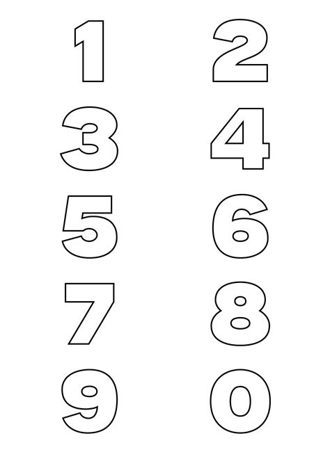 Image result for Printable Block Number Templates