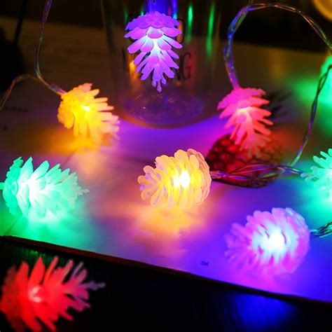 Image result for Pine Cone LED String Lights
