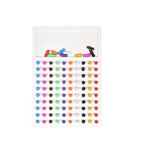 Lakshya India Kids Pegboard Game with 100 Colorful Plastic Pegs for ...