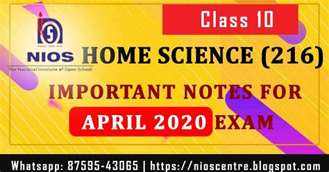 Image result for NIOS Home Science Syllabus