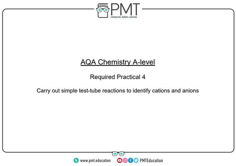 SOLUTION: Rp 04 identification of cations and anions - Studypool