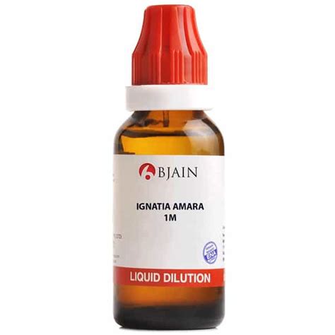 Buy BJAIN IGNATIA AMARA 1M HOMEOPATHIC LIQUID DILUTION | 30ML Online ...