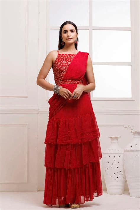 Buy Chiffon Sarees Online for Women in India | Geroo Jaipur