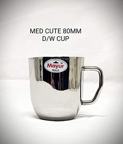 Buy Mayur Gold Stainless Steel Tea, Coffee Mug| Double Wall Cute Sober ...
