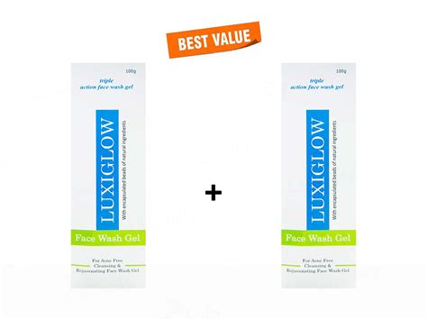 Buy Luxiglow Triple Action Face Wash Gel Online at Best Price | Clinikally
