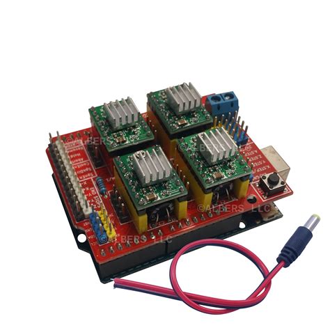 Buy [initeq] Arduino Uno GRBL CNC Shield Kit with 4X A4988 Stepper ...