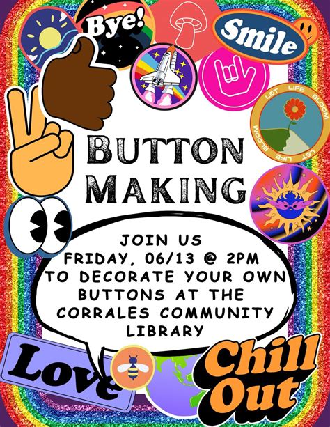 Summer Reading Program craft for tweens and teens: Button Making!, 84 W ...