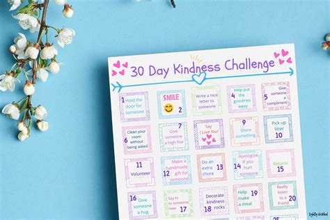 101 Kindness Acts for Kids | Free Printable | Lightly Sketched