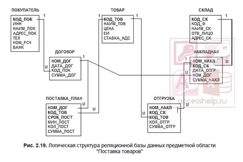Логическая структура реляционной базы данных - Базы данных Access