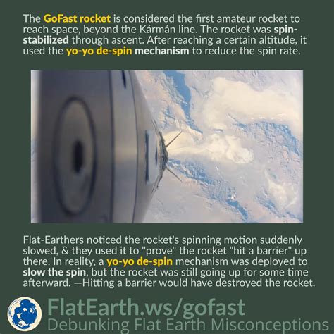 GoFast Rocket and Yo-Yo De-Spin Mechanism – FlatEarth.ws