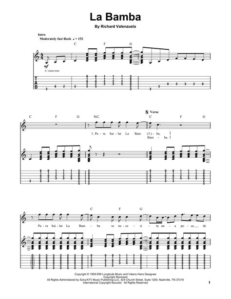 La Bamba by Ritchie Valens - Guitar Tab Play-Along - Guitar Instructor