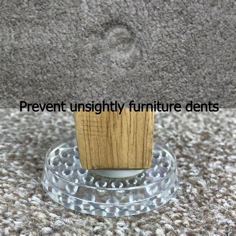 Clear Carpet Protector Furniture Cups x 8 Large Strong Heavy Duty Floor ...