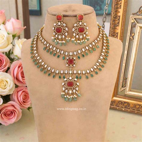 Multicolor Chloeia Victorian Jewellery Set- New Arrivals – Bling Bag