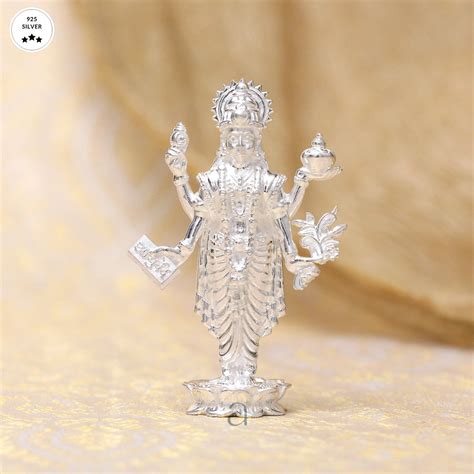 Buy 925 Silver Dhanvantari Idol From Aahi by Ranka Jewellers