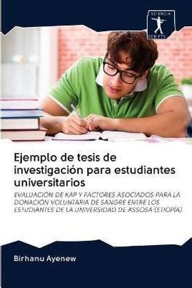 Ejemplo de tesis de investigacion para estudiantes universitarios: Buy ...