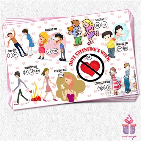 Suruchi Strokes Anti Valentine's Day Tambola Ticket Kukuba | Housie ...