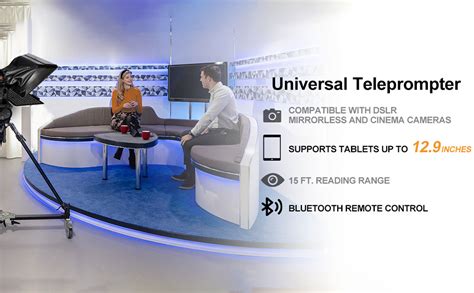 Buy LENSGO TC12 12.9'' Teleprompter for Camera iPhone iPad Tablet ...