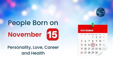 People Born on November 15 Personality, Love, Career, And Health