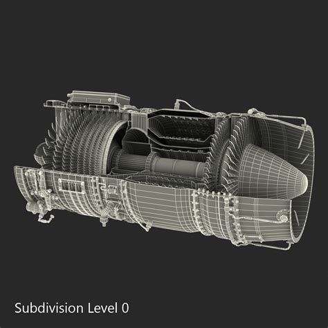 3D model Turbojet Engine Sectioned | 3D Molier International