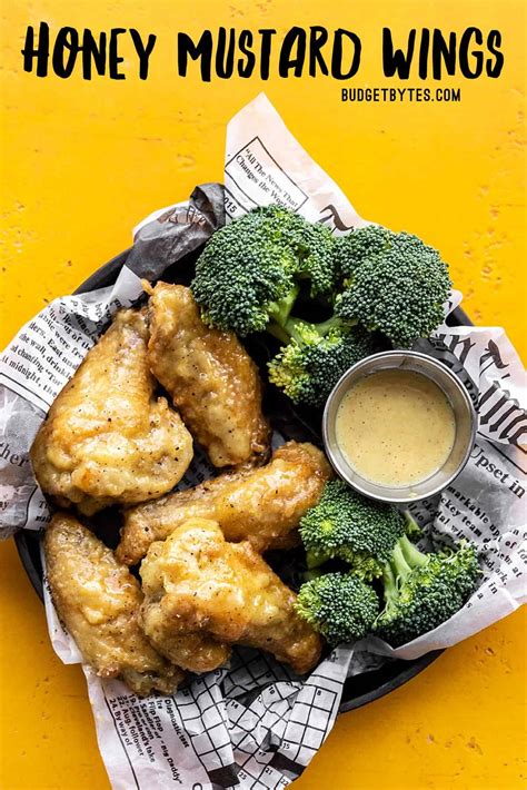 Honey Mustard Chicken Wings - Oven-Baked & Crispy - Budget Bytes