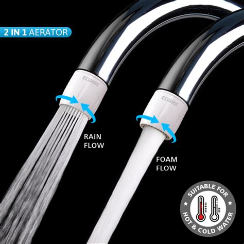 White Switch Aerator - Dual Flow — ECO365