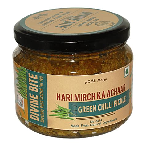 Buy Divine Bite Green Chilli Pickle Online at Best Price of Rs 260 ...