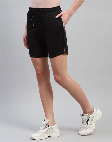 Buy Women Black Solid Regular Fit Short Online in India - Monte Carlo