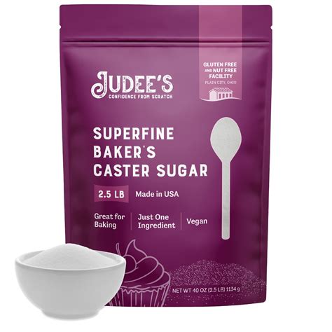 Amazon.com : Judee's Gluten Free Superfine Caster Sugar - Fast ...