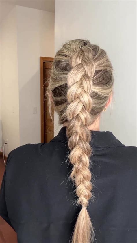 How to dutch braid your own hair hand placements how to add hair more ...