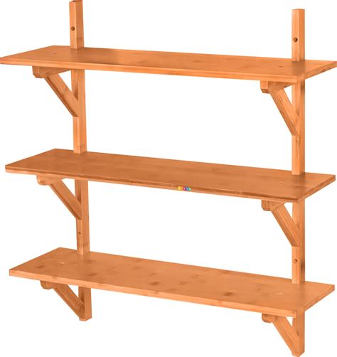 Livzing 5 Layer Bamboo Wood Bookshelf Multipurpose Home Decor Storage ...