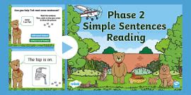 Reading | Simple Sentences For Grade 1 | PowerPoint - Twinkl